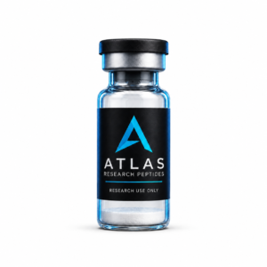 Atlas Precision Peptides vial on a white background